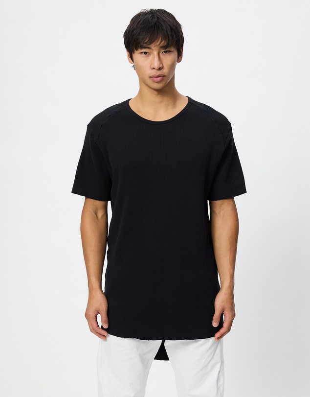 Surrounded By Ghosts - The Arsenic Relaxed Waffle Knit Long Tail T-Shirt