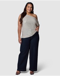 Pink Dusk by Curve Project - Bare Desire Sequin Top