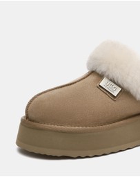 EVERAU - EverAU Ugg Gabri Cow Suede Upper House Shoes