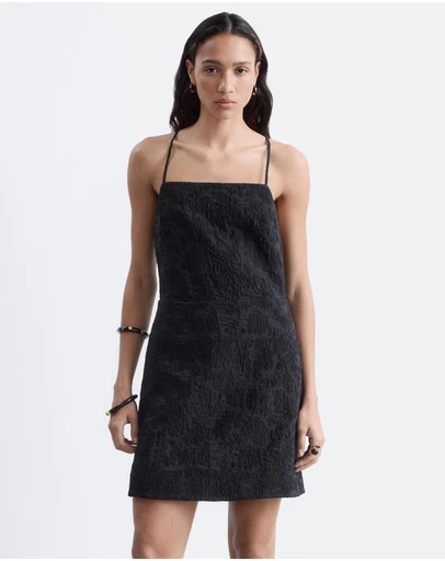 & Other Stories - Jacquard Apron Mini Dress