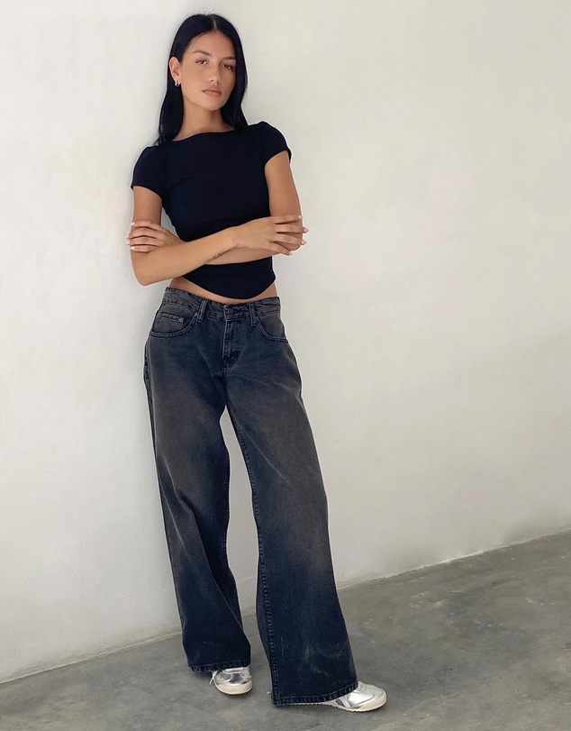 Motel Rocks - Roomy Low Rise Jeans
