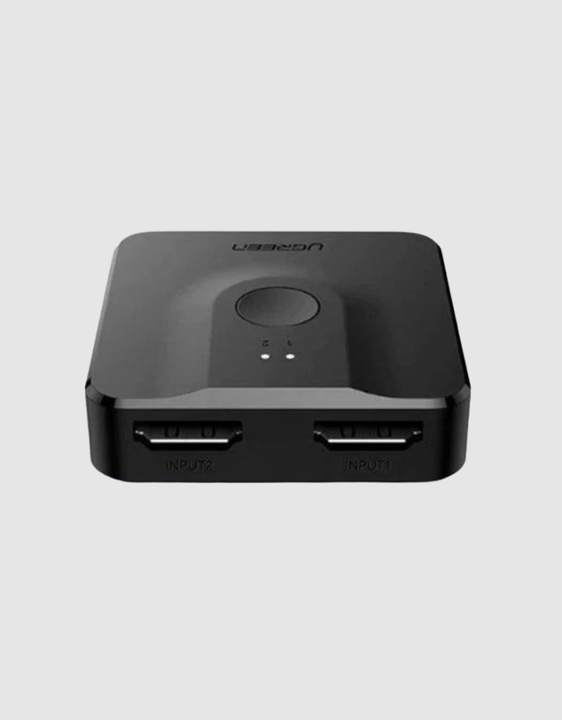 Ugreen - UGreen 2-Port Bi-Directional HDMI Switcher 4K 30Hz Plug Play Black