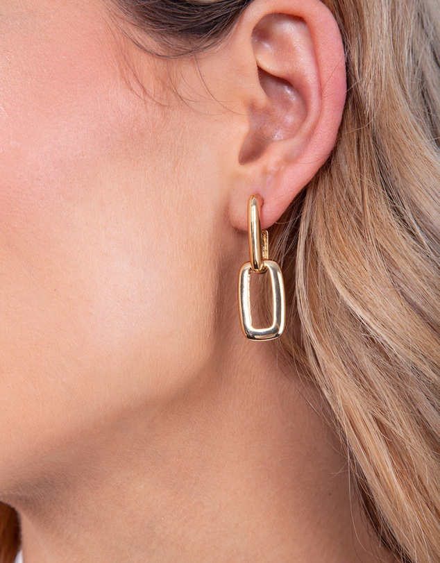 Lovisa - Gold Plated Chunky Link Drop Earrings