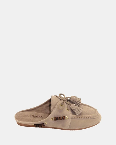 Human - Women's Kora Mule Sandal Natural Suede