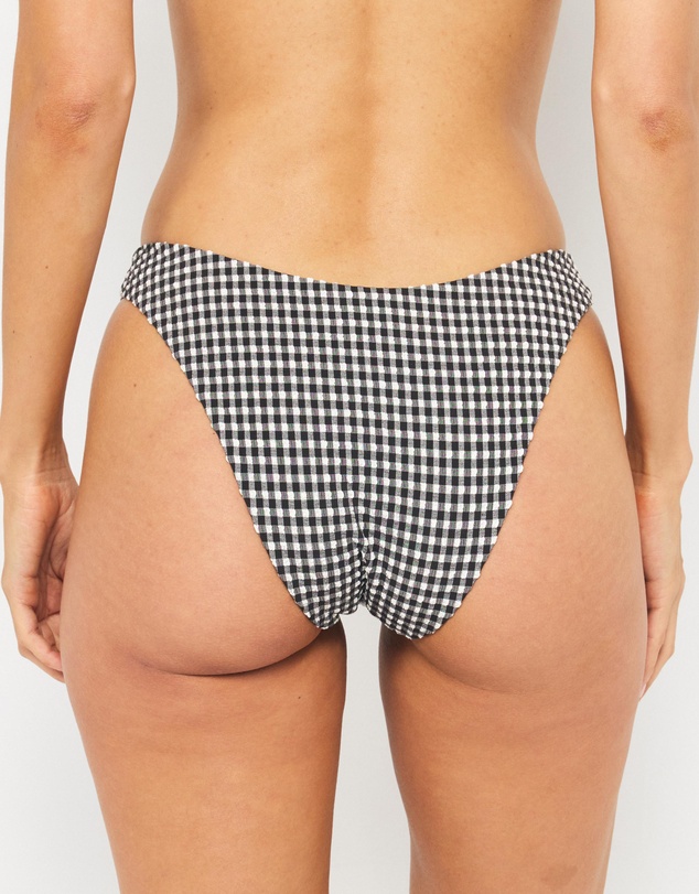 AERE - Sienna Gingham Classic Bikini Bottom