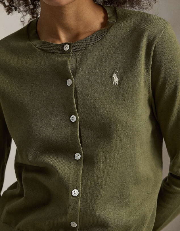 Polo Ralph Lauren - Stretch Cotton-Blend Crewneck Cardigan