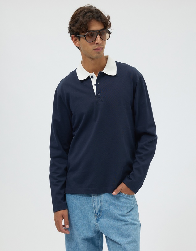 AERE - Classic Contrast Rugby Polo