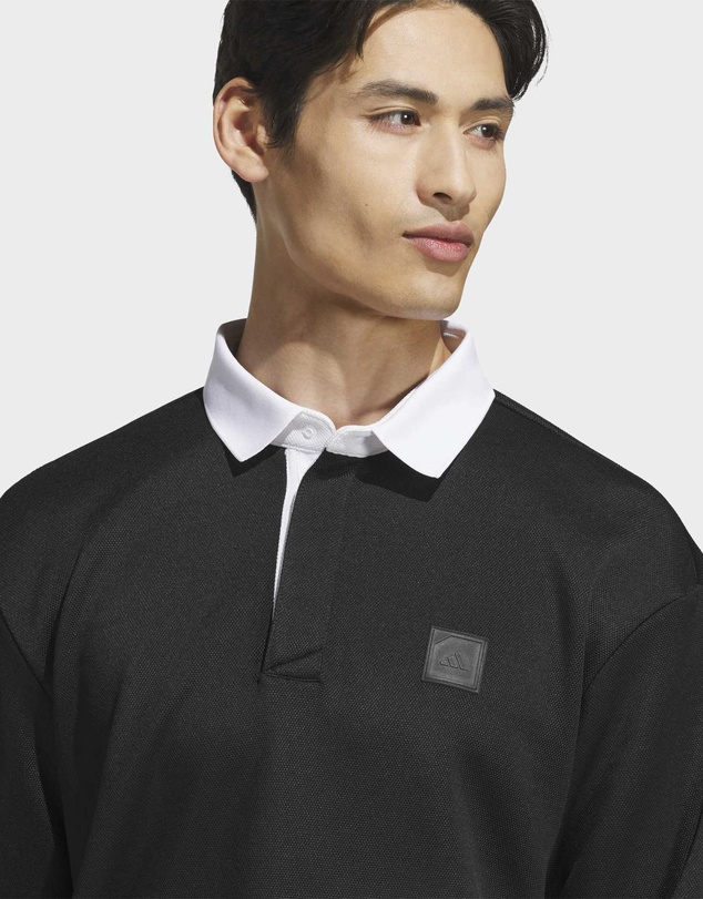 adidas Performance - LONG SLEEVE KNIT SWEAT POLO SHIRTS Mens