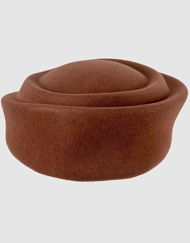 Max Alexander - Felt Coffee Pillbox Hat