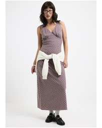 Subtitled - Kaia V Neck Midi Dress