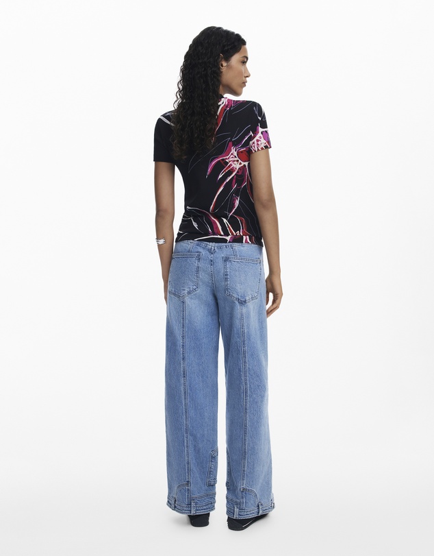 Desigual - Abstract floral T-shirt