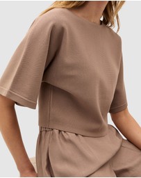 Seed Heritage - Compact Crepe Knit Top