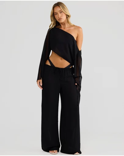 Vacay Swimwear - Bella Pant Black