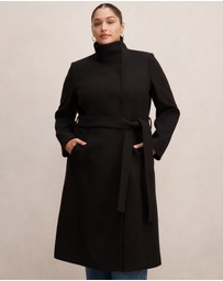 Forever New Curve - Phoebe Curve Funnel Neck Coat