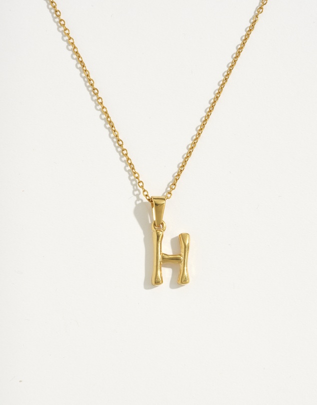 Reliquia - H Initial Gold Charm Necklace