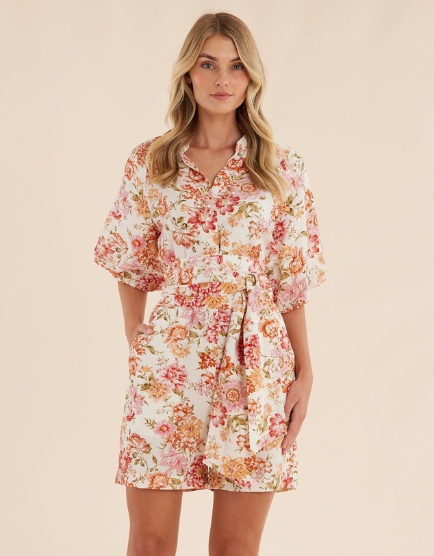 Amelius - Florine Puff Sleeve Playsuit