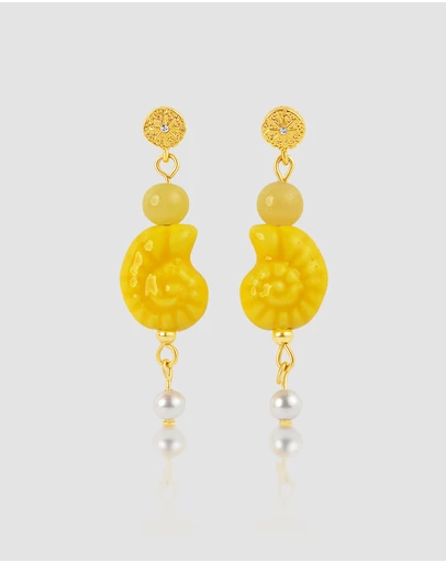 Carly Paiker - San Sebastian Conch Earrings