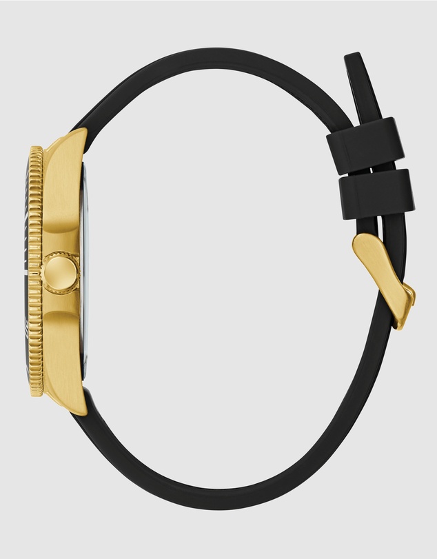 GUESS - Guess Cliff Mens Black Gold Tone Analogue Watch
