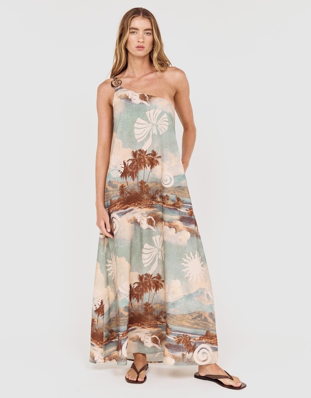 MINKPINK - Vanya One Shoulder Maxi Dress