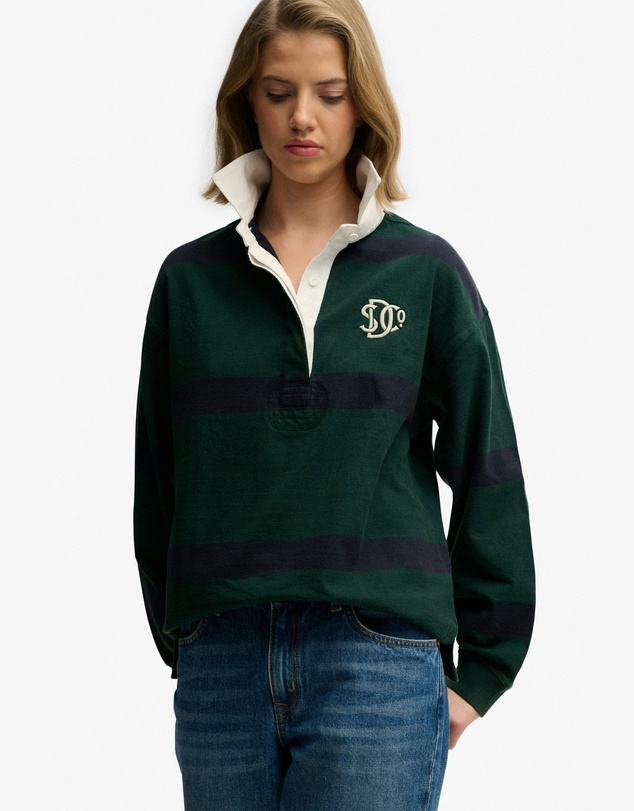 Superdry - Heritage Stripe Rugby Top