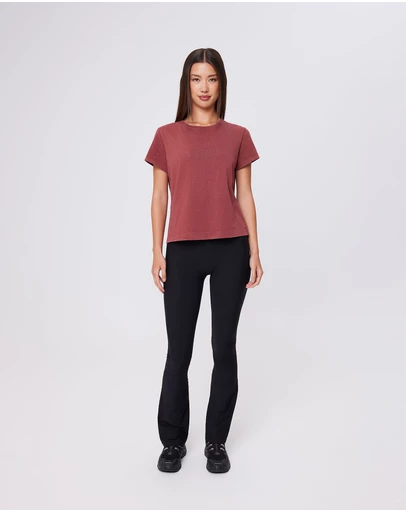 Upstate - Urban Box Tee - Washed Warm Cherry