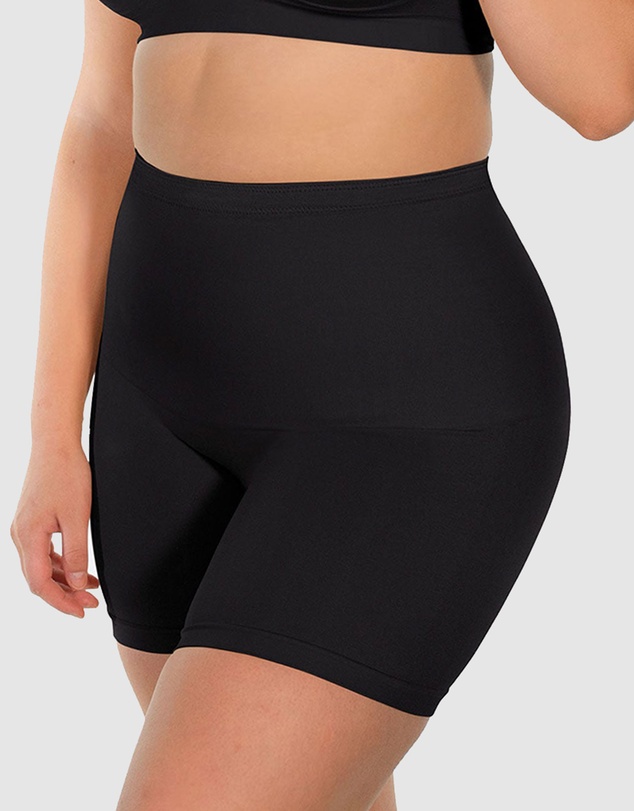 B Free Intimate Apparel - Targeted Tummy Control Stay-Up Shorts Silicone Band