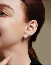 Ania Haie - Silver Sparkle Climber Studs