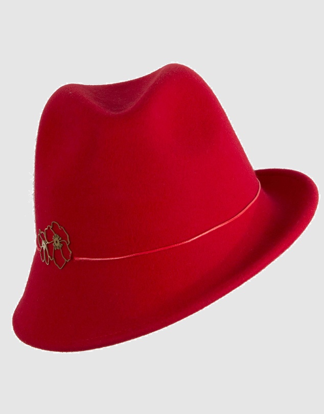 Max Alexander - Felt Red Trilby Hat