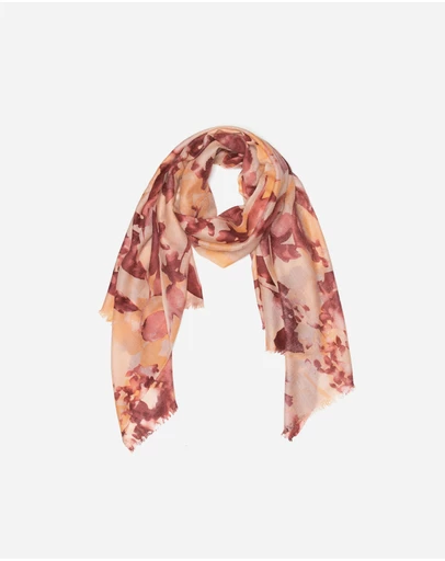 Ozwear Connection Uggs - 100% Australian Wool Print Scarf Brown