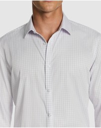 yd. - Forbes Check Bamboo Slim Shirt
