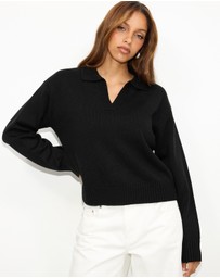 Dazie - Freya Knit Polo