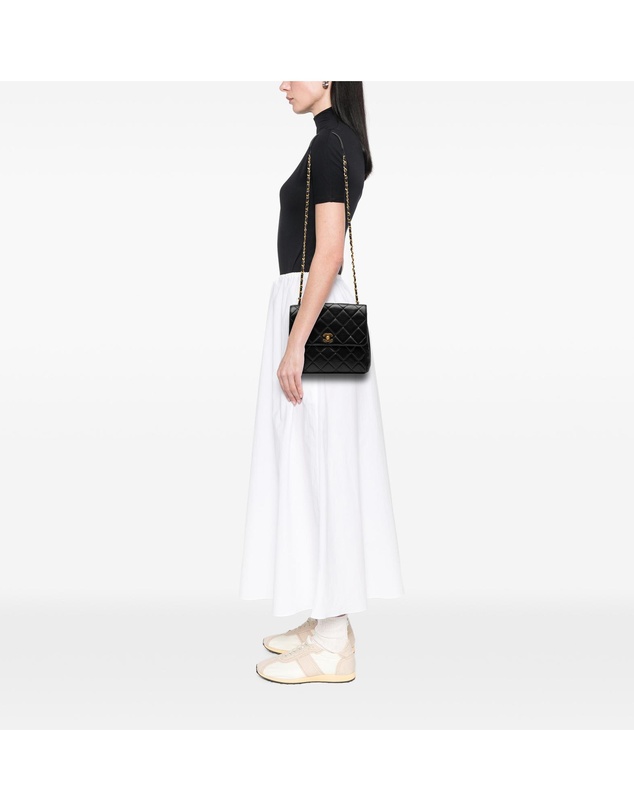 Pre-Loved by Azura Reborn - Pre-Loved Small Square Lambskin Straight Single Flap