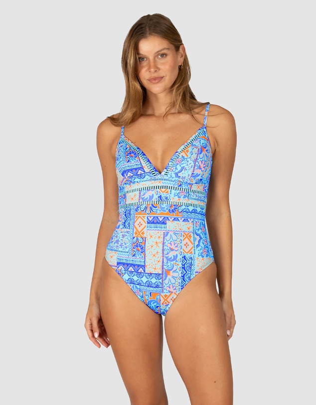 Baku Swimwear - Tulum V Neck One Piece Swimsuit