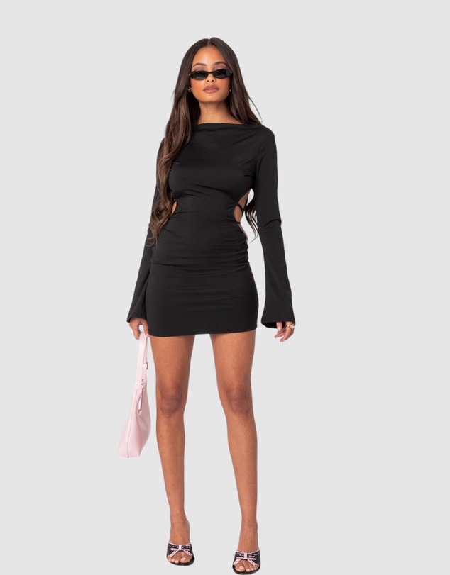 EDIKTED - Nessa Strappy Back Mini Dress