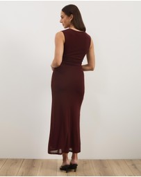 Atmos&Here - Nikkola Mesh Midi Dress