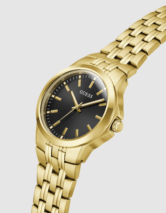 GUESS - GUESS Mens Gold-Tone Analogue Watch
