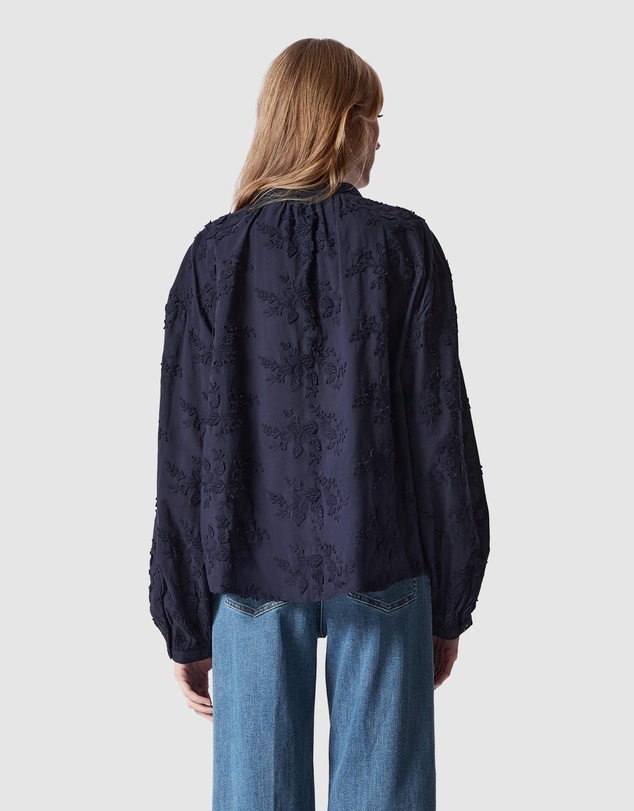 & Other Stories - Voluminous Floral-Appliqué Blouse