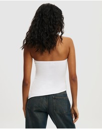 Cotton On - Asymmetric Ruched Bandeau Top