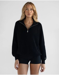 Leelo Active - Knit Quarter Zip Jumper