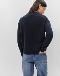 UNISON - Merino Wool Crew Neck Knit