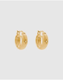 Kirstin Ash - Guiding Star Etched Hoops