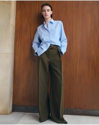M.N.G - Cotton And Lyocell Blend Straight Shirt
