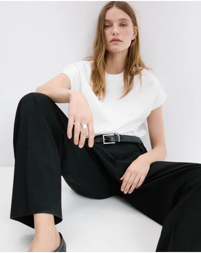 M.N.G - Short-Sleeved Cotton T-Shirt