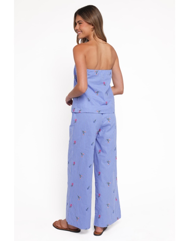 Petal & Pup - Ezra Pant Set - Blue Stipe
