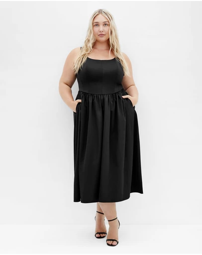 City Chic - Midi Corset Dress