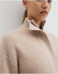 Country Road - Australian Cotton Blend Belted Knit Jacket