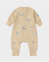 Susukoshi - Terry Relaxed Zip Suit. School of Fish