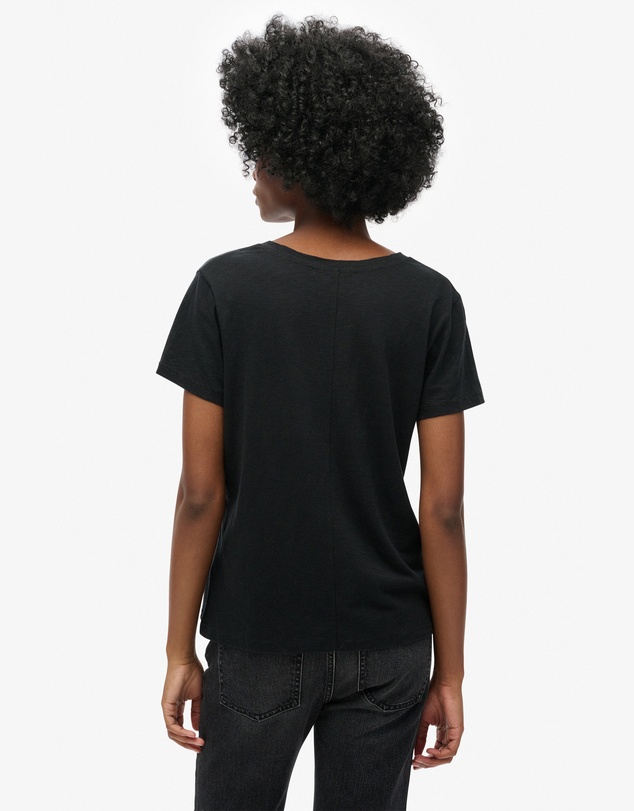 Superdry - Studios Slub Embroidered Vee Tee