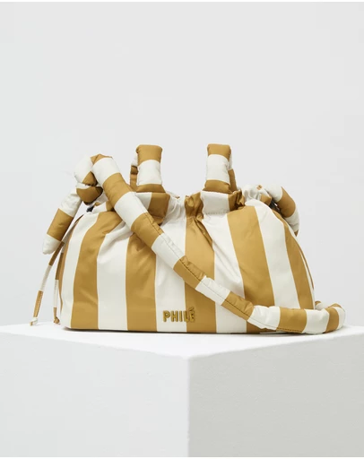 Phile - Pram Caddy - Gold Stripes