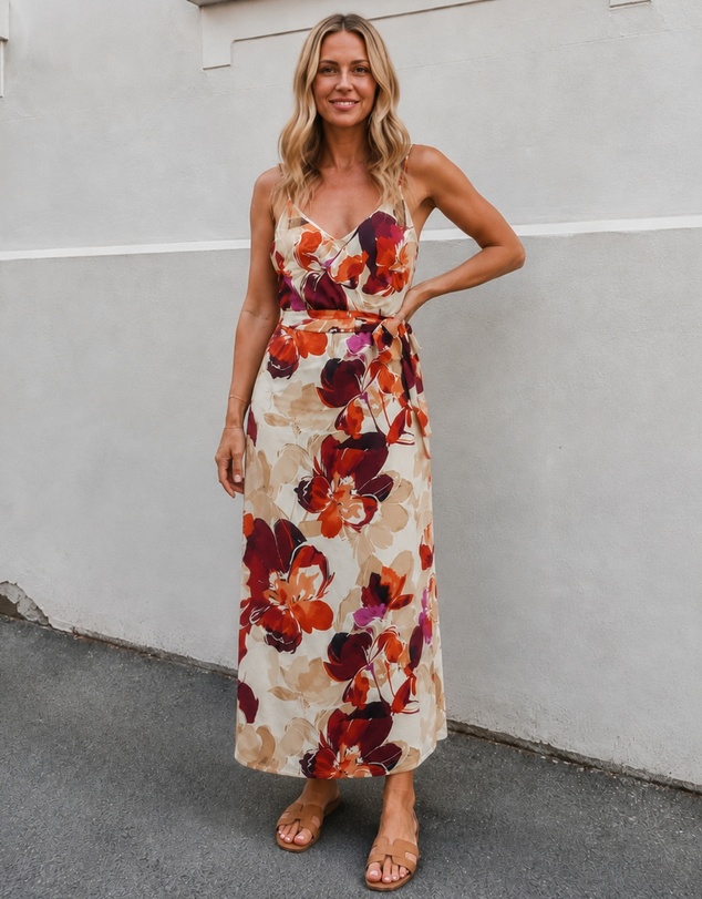 Esther & Co - Laguna Dress - Fawn Floral